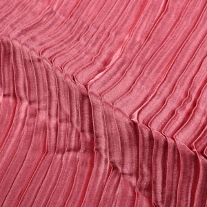 Hippie Pink Plain Japan Satin Pleated Fabric