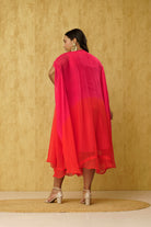 Orange colored plus size dress for female