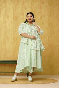 Pista Green 6XL dress for women from plus size online store