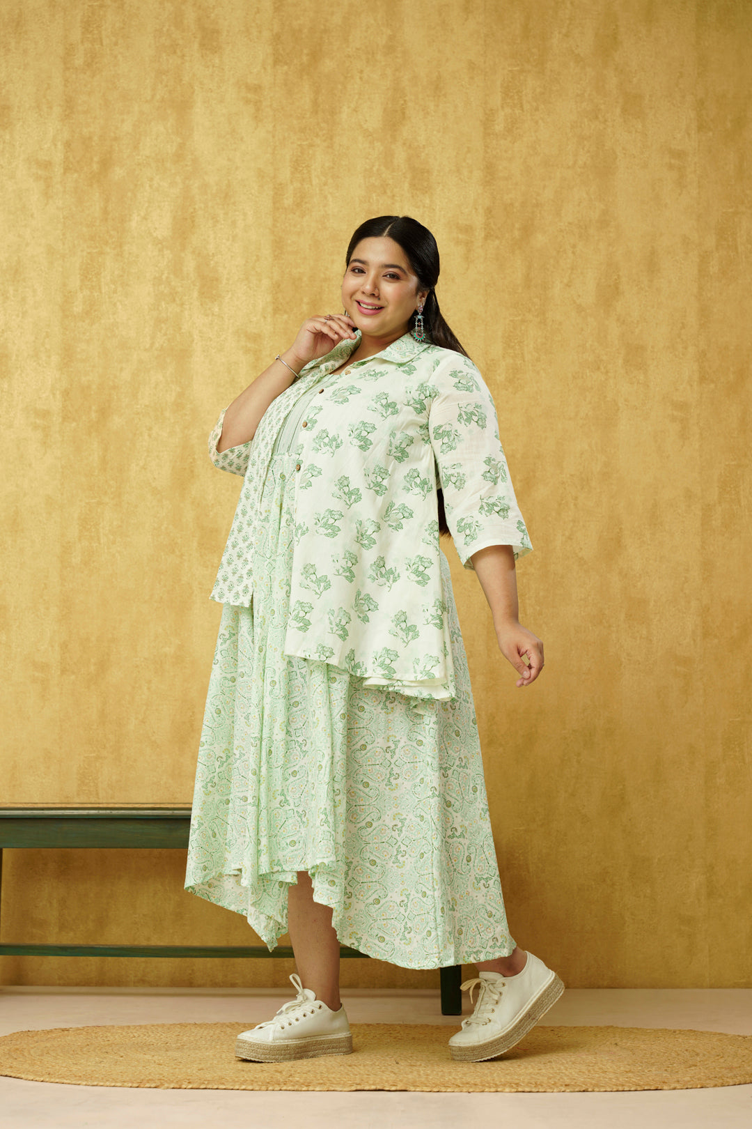 Pista Green Dress - Plus size fashion for women