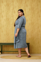 Grey Rayon XXL Dresses for Women