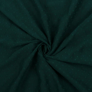 Dark Green Plain Dyed Chiffon Fabric (Bulk)