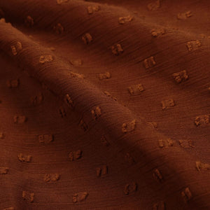 Brown Dyed Chiffon Dobby Fabric (Bulk)