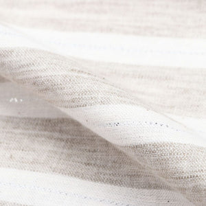 Light Grey And White Stripe Pattern Top Dyed Cotton Fabric