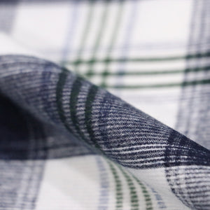 Men's Blue And Green Checks Pattern Cotton Shirt