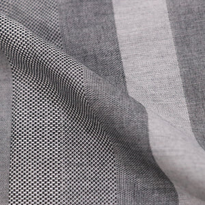 Light Grey And Dark Grey Stripes Pattern Screen Print Cotton Fabric