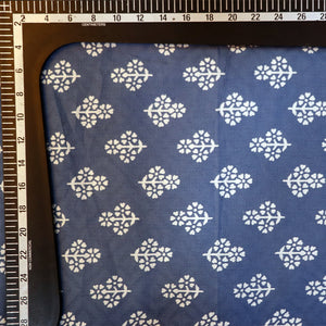 Blue And White Jacquard Cotton Fabric