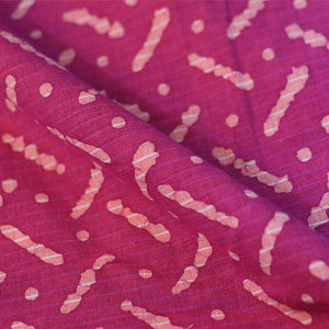 Dark Pink Wax Batic Print Cotton Fabric