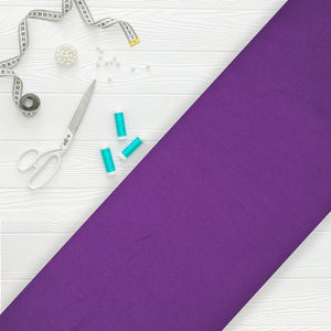 Light Purple Plain Dyed American Crepe Fabric