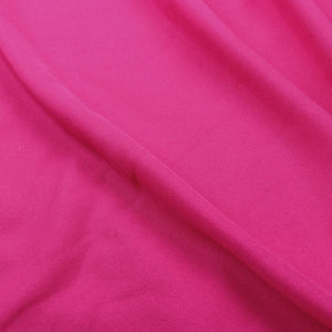 Bright Pink Plain Dyed American Crepe Fabric