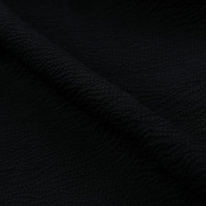 Black Plain Dyed Delta Crepe Fabric