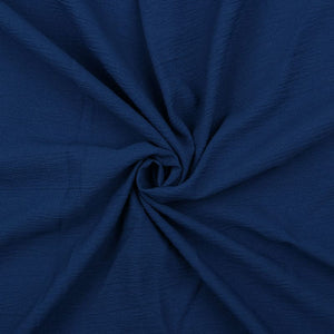 Royal Blue Plain Dyed Delta Crepe Fabric (Bulk)
