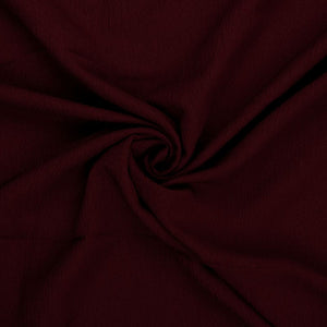 Sangria Red Plain Dyed Delta Crepe Fabric