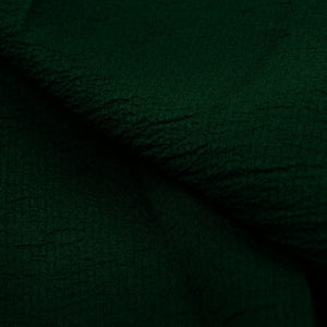 Dark Green Plain Dyed Delta Crepe Fabric