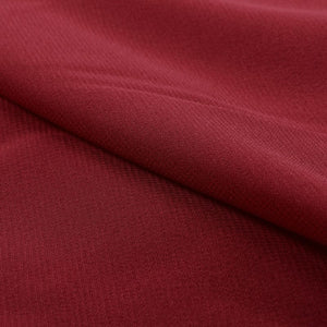 Wine Red Plain Dyed Georgette Fabric