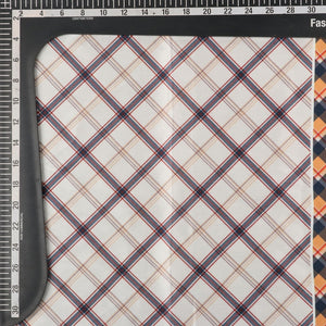 Multi Color Checks Pattern Digital Print Japan Satin Fabric