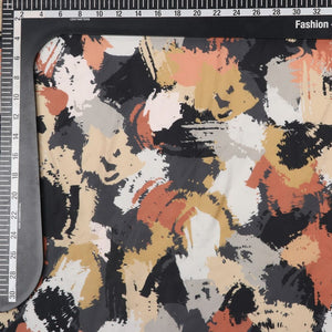 Multi Color camouflage Pattern Digital Print Crepe Fabric