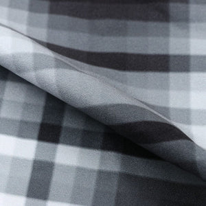 Black And White Checks Pattern Digital Print Crepe Fabric