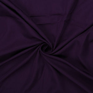 Dark Purple Plain Dyed Micro Crepe Fabric