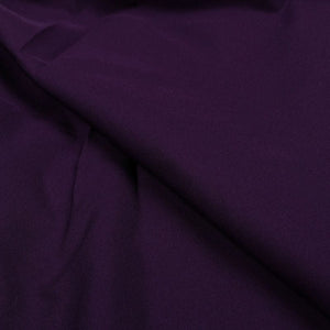 Dark Purple Plain Dyed Micro Crepe Fabric