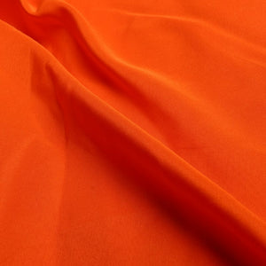 Bright Orange Plain Dyed Micro Crepe Fabric