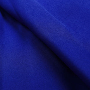 Blue Plain Dyed Micro Crepe Fabric