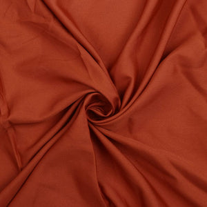 Rust Plain Dyed Micro Crepe Fabric (Bulk)