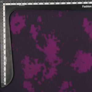 Dark Grey And Dark Purple Abstract Pattern Digital Printed Fabric