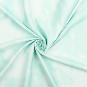 Mint Green And White Tie & Dye Pattern Digital Printed Fabric