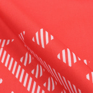 Red And White Ethnic Pattern Digital Print Rayon Fabric