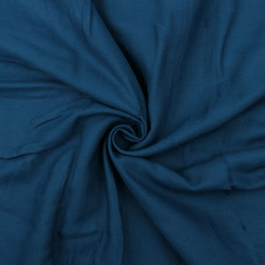 Blue Plain Dyed Rayon Fabric