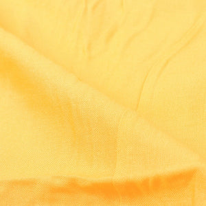 Yellow Plain Dyed Rayon Fabric