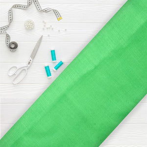 Parrot Green Plain Dyed Shimmer Chiffon Fabric