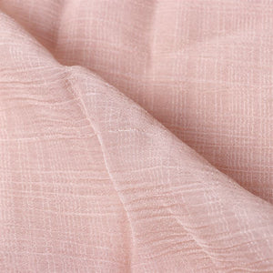 Peach Plain Dyed Shimmer Chiffon Fabric