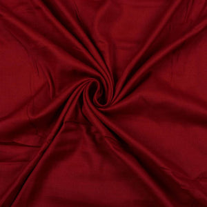 Maroon Plain Dyed Cotton Slub Fabric