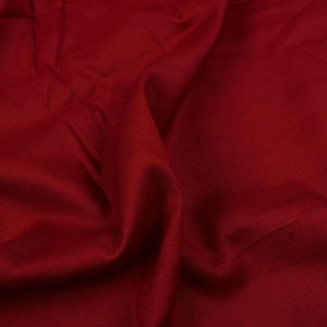 Maroon Plain Dyed Cotton Slub Fabric