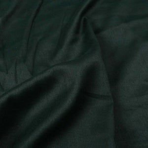 Dark Green Plain Dyed Cotton Slub Fabric