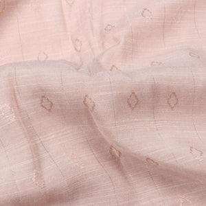 Khakhi Booti Pattern Dyed Jacquard Silver Lurex Cotton Fabric