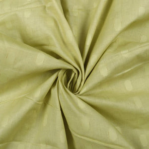 Lime Yellow Booti Pattern Dyed Dobby Cotton Fabric
