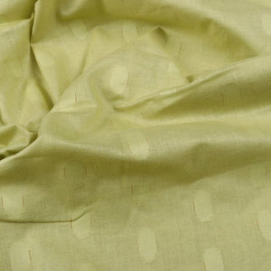Lime Yellow Booti Pattern Dyed Dobby Cotton Fabric
