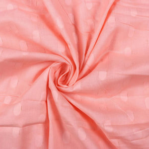 Light Pink Booti Pattern Dyed Dobby Cotton Fabric