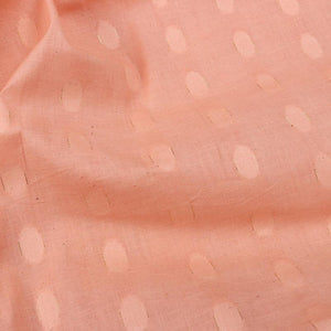 Peach Booti Pattern Dyed Dobby Cotton Fabric