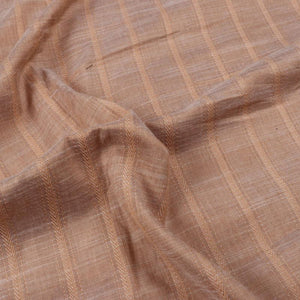 Khakhi Stripes Pattern Dyed Pink City Cotton Fabric