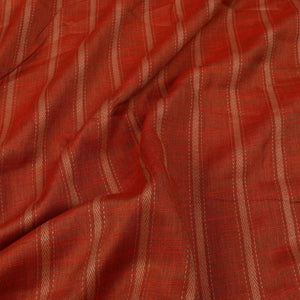 Orange Stripes Pattern Dyed  Pink City Cotton Fabric