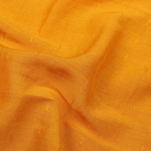 Mustard Yellow Plain  Dyed Dobby Chinon Silk Fabric