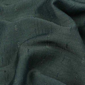 Green Plain Dyed Dobby Chinon Silk Fabric