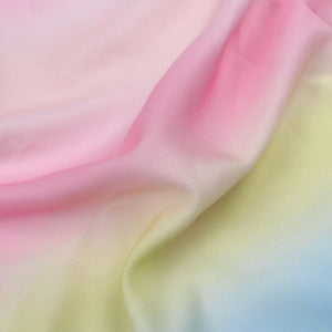 Multi Color Ombre Pattern Digital Print Crepe Fabric