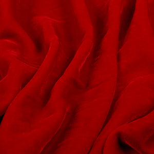 Premium Red Plain Dyed Velvet Fabric