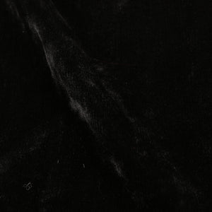 Premium Black Plain Dyed Velvet Fabric