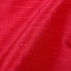 Pinkish Red Plain Dyed Dobby Silk Fabric